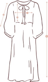 Kyra Midi Dress ~ Apricot Blush