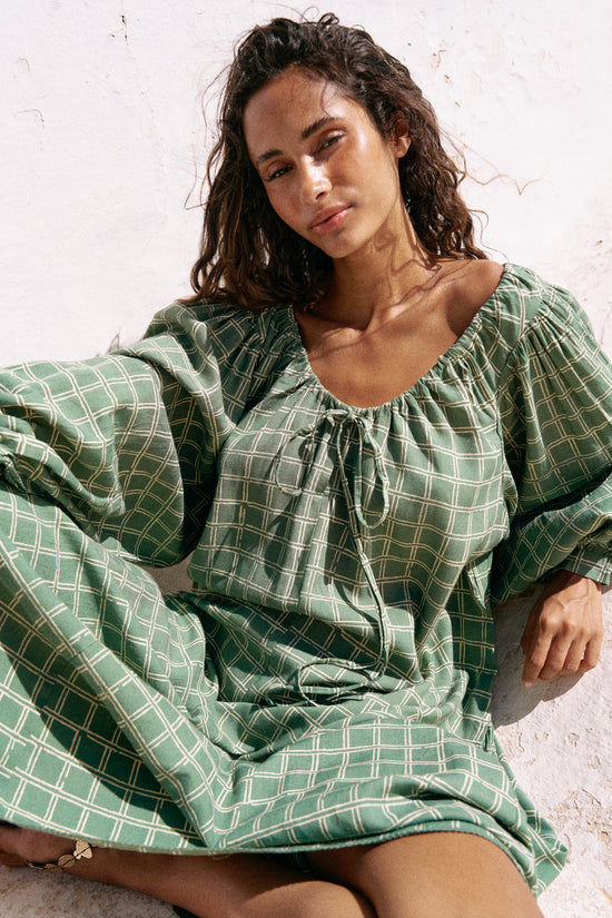Zahra Midi Dress ~ Fern